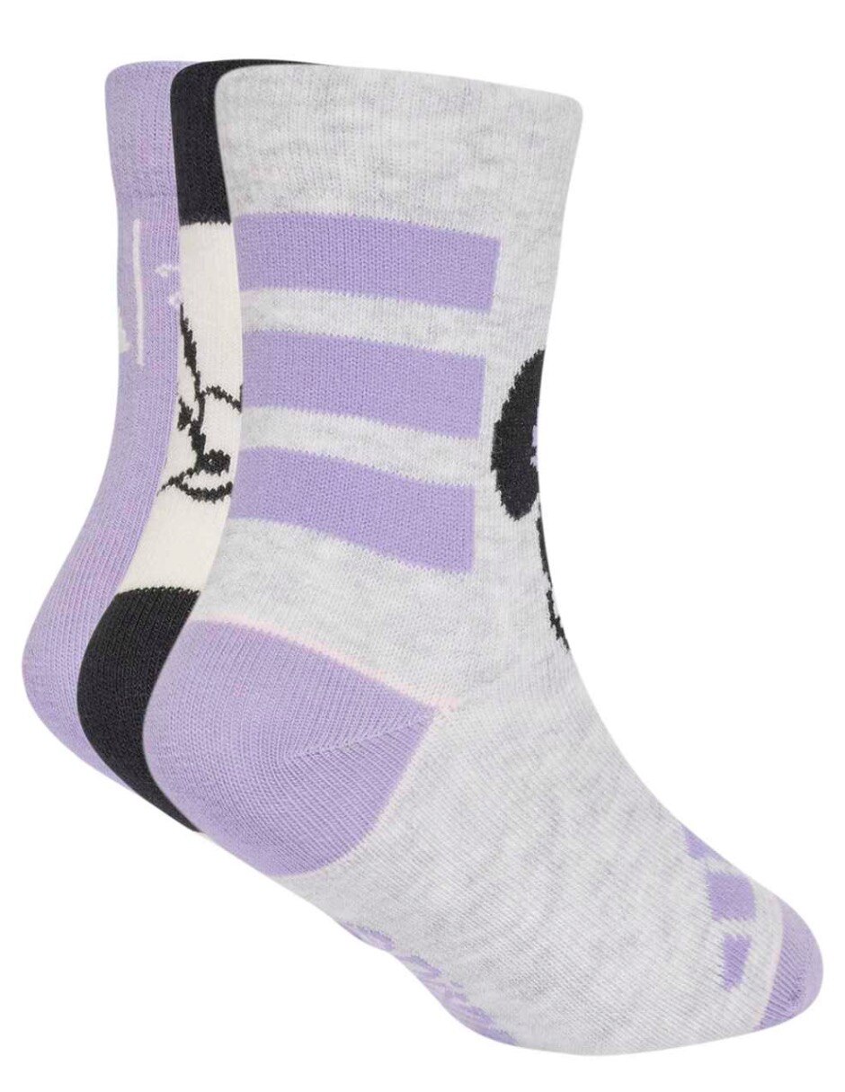 Calceta comfort para entrenamiento para niña 3 pares 4
